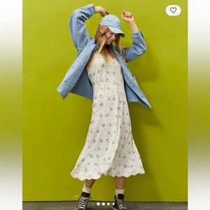 Aerie x Emily + Meritt Satin Slip Dress, Small